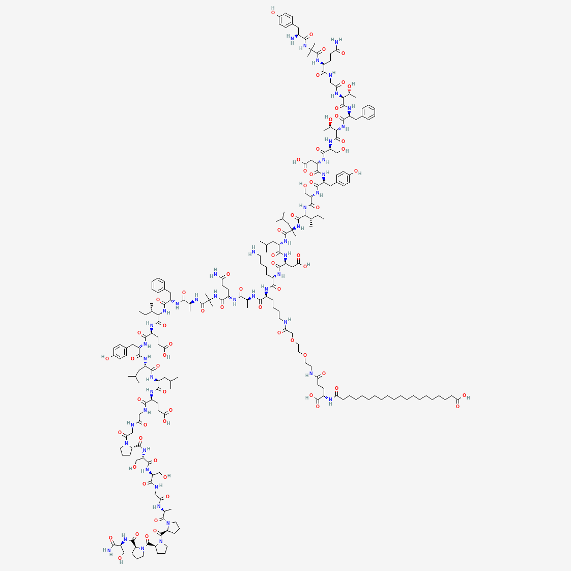 RETA Retatrutide 2D molecular structure