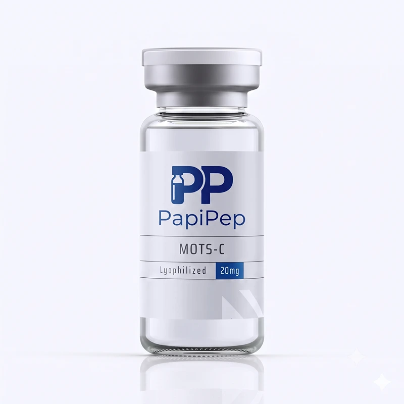 MOTS-C 20mg lyophilized research peptide vial - PapiPep