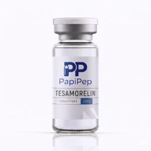 Tesamorelin 10mg lyophilized research peptide vial - PapiPep